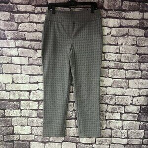 Hilary Radley Black & White Glen Plaid Pants Size M